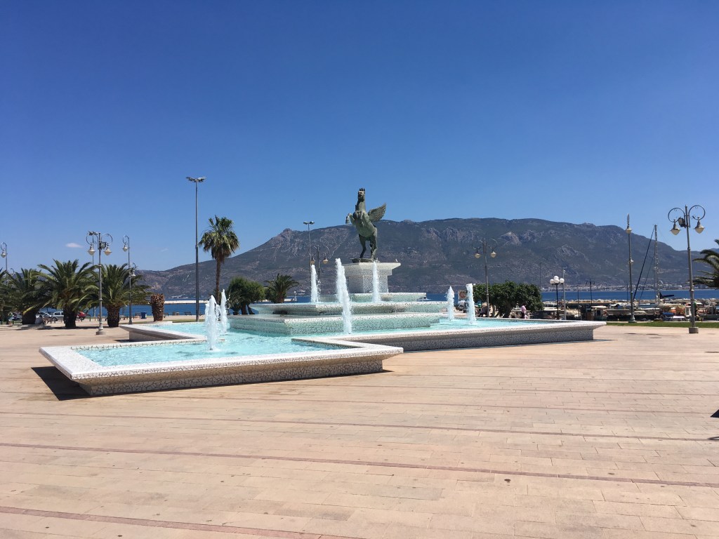 Pegasus and a Fountain in New Corinth. 